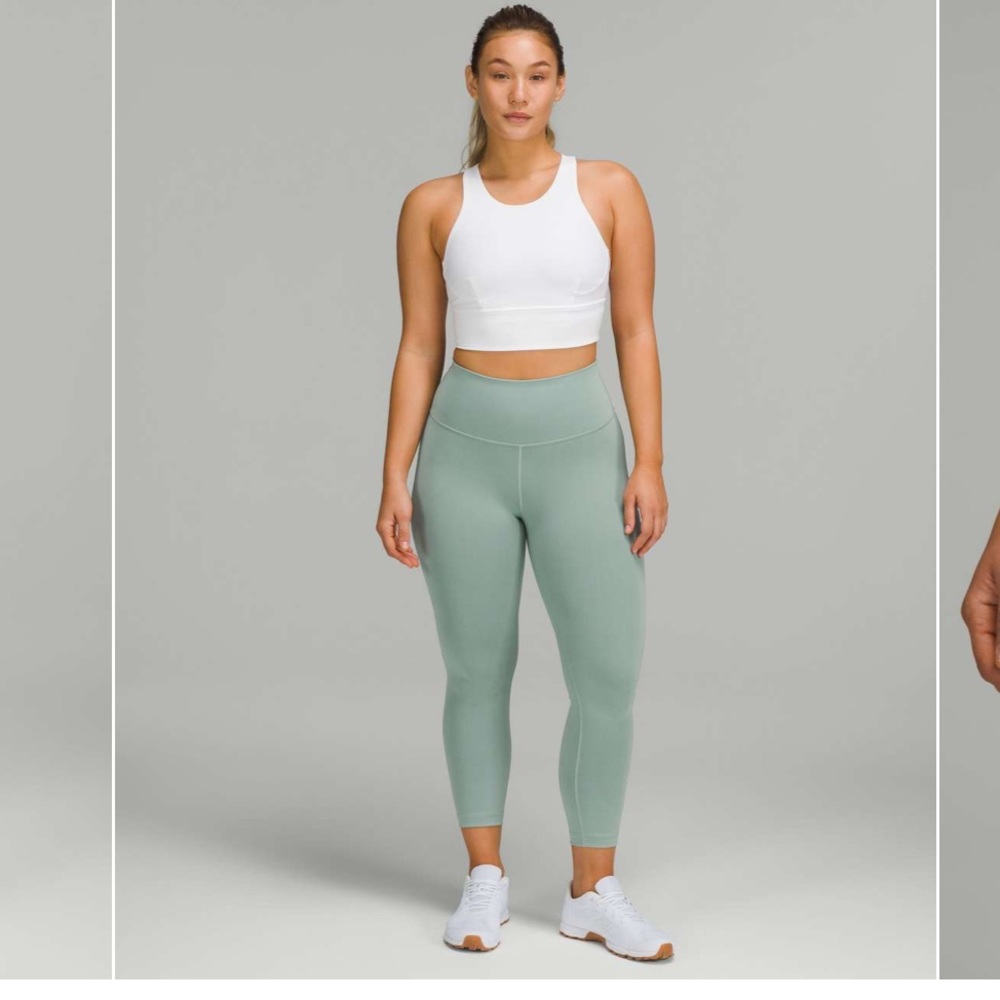 Lululemon Wunder Train High-Rise Crop 23" Misty Glade size 8